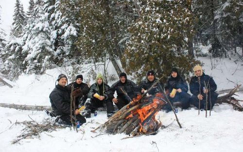 Winter campfires - Auberge du Vieux-Moulin in Lanaudière