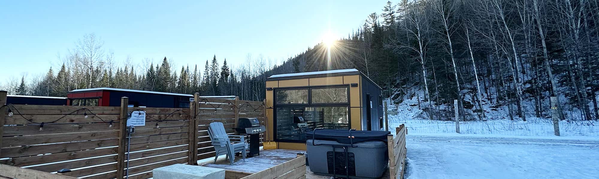 Hébergement en coolbox à l'Auberge du Vieux-Moulin