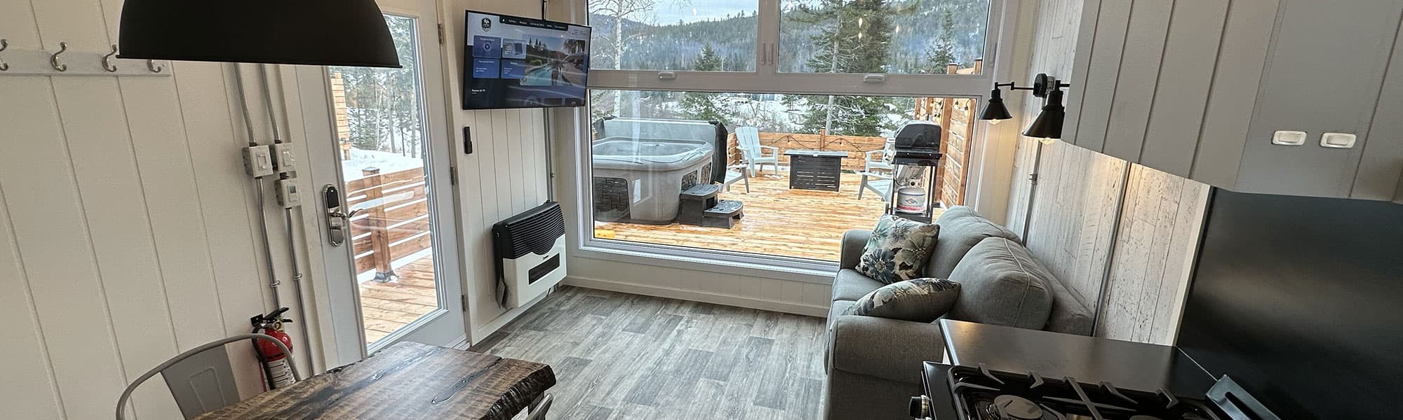 Hébergement en coolbox à l'Auberge du Vieux-Moulin dans Lanaudière