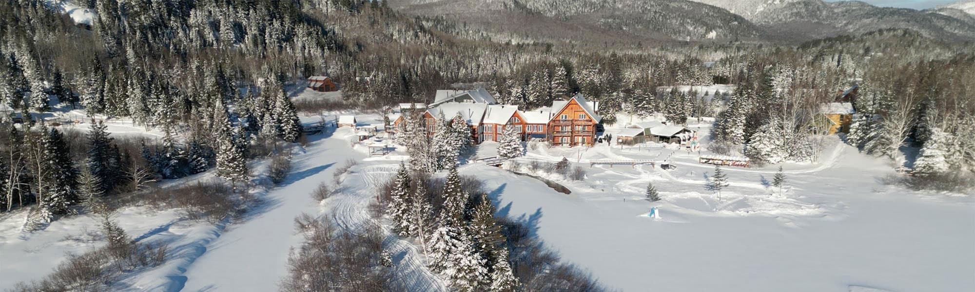 Auberge-du-Vieux-Moulin-hiver Vivez l'hiver à Auberge du Vieux-Moulin dans Lanaudière